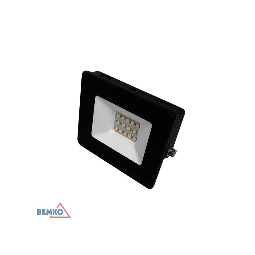NAŚWIETLACZ LED SMD KASTEL 10W 4000K 800LM IP65 CZARNY C64-LFK-010BL-4K S-C64-LFK-010BL-4K BEMKO