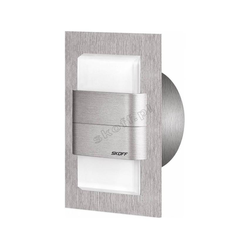 KINKIET DUO TANGO – K(szlif) / B (niebieski) [obud. INOX] ML-TDK-K-B-1-PL-00-01 SKOFF