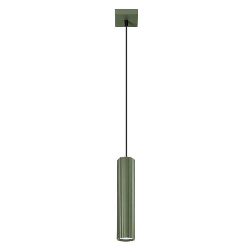 Sollux Lampa wisząca KARBON 1 zielony oliwkowy SL.1611