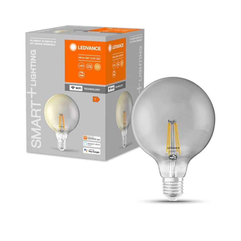 Lampa LED SMART+ WiFi CL Globe125 Smoke DIM 44  6W/825 E27