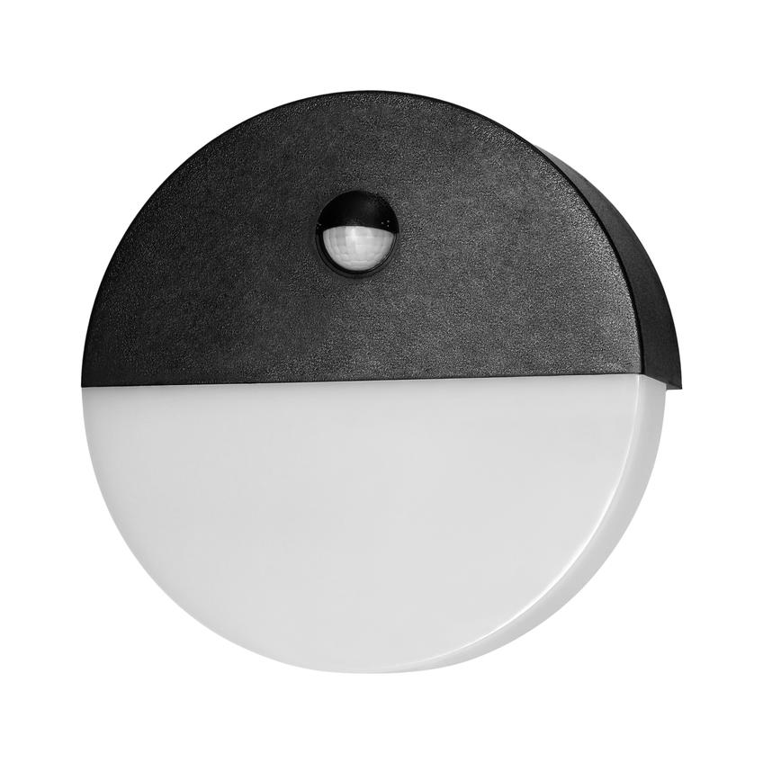 HALIT LED 10W oprawa ogrodowa z czujnikiem ruchu 140st 600lm IP65 4000K IK10 czarna AD-OP-6116BLPMR4 ORNO