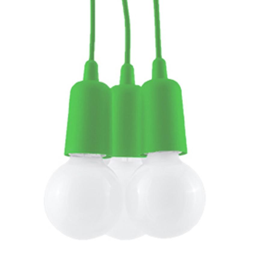 Sollux Lampa wisząca DIEGO 3 zielony SL.0582