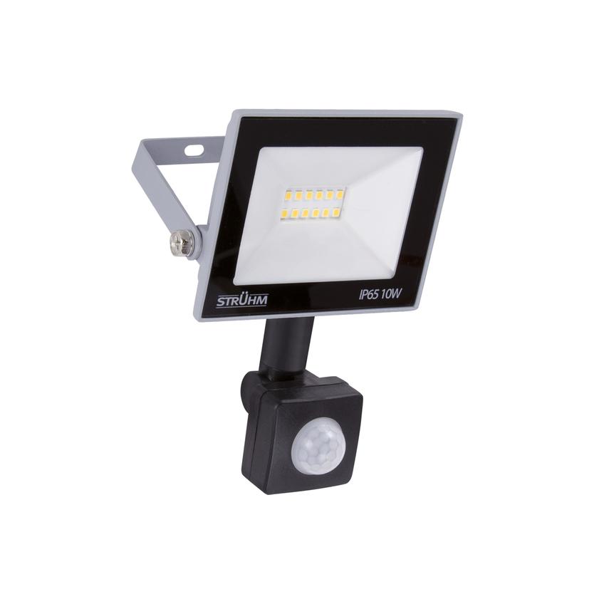 Naświetlacz SMD LED z czujnikiem ruchu KROMA LED S 10W GREY 4500K 03772 IDEUS