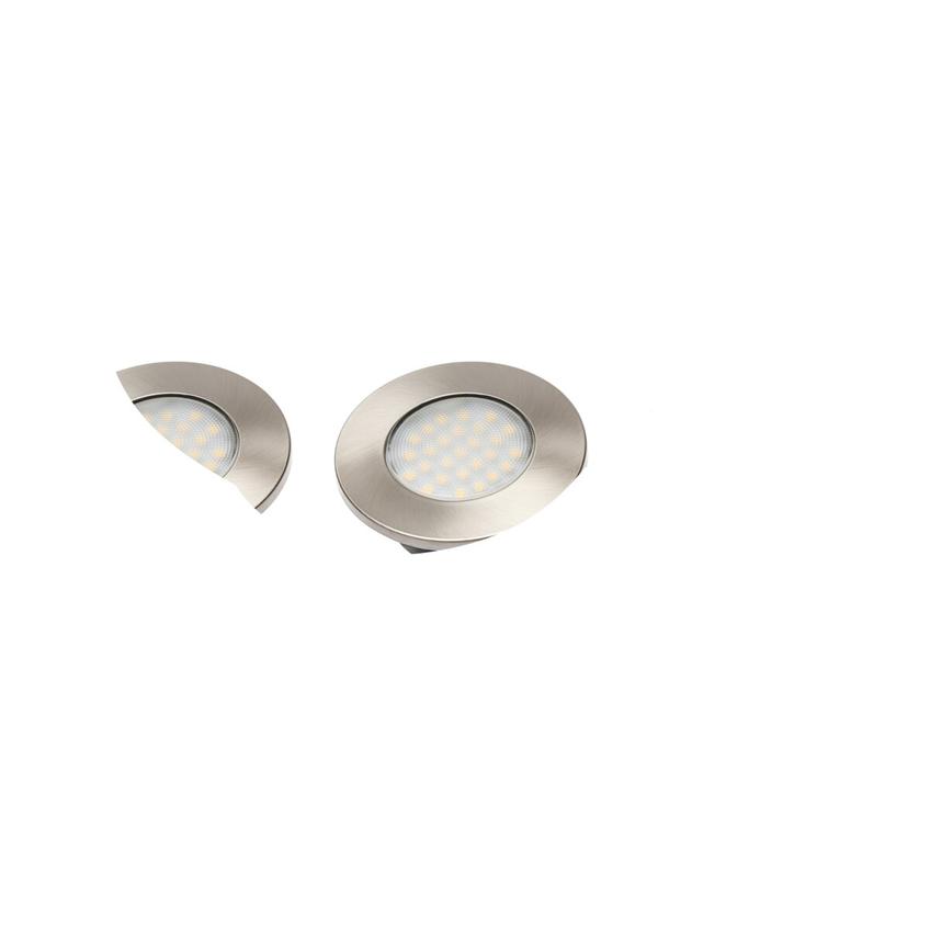 GTV ZESTAW LEDOWY BARRI PLUS, 3X OPRAWA OKRĄGŁA WPUSZCZANA 27 LED 3528SMD, CIEPŁY BIAŁY, AC 230V, 1,5W LD-OBP27CB-53 GTV Poland