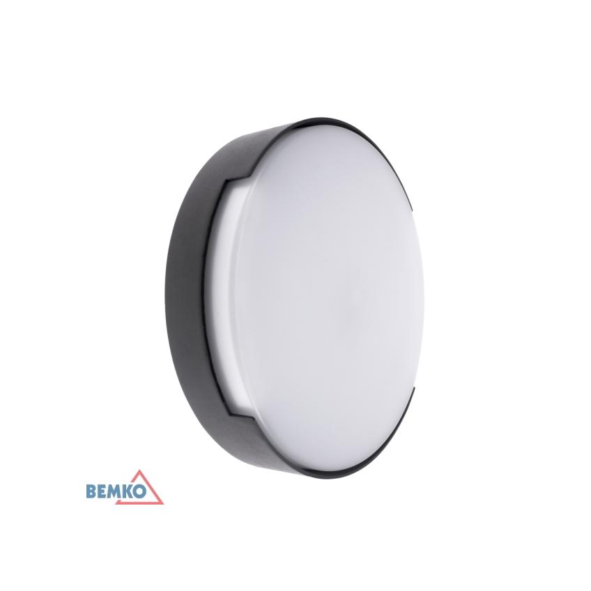 OPRAWA ELEWACYJNA VALANT 16W 4000K 1180LM IP65 250X62MM OKRĄGŁA GRAFIT C25-EL1-R-016GR-4K BEMKO