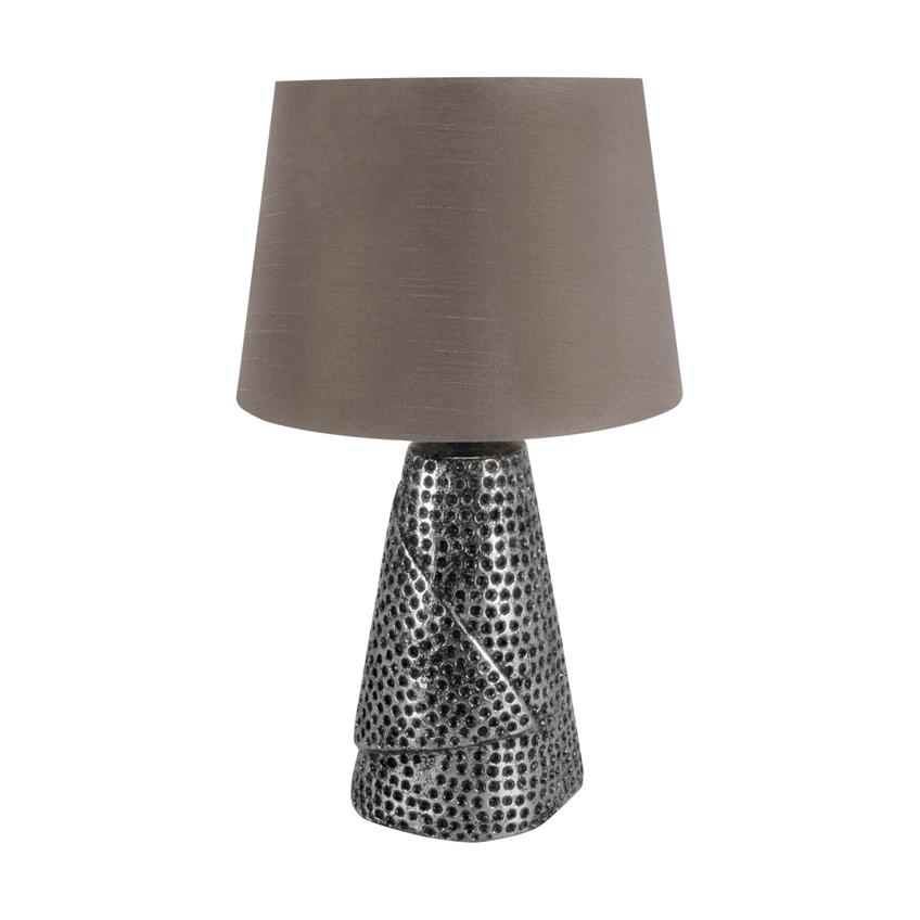 Lampka stołowa MAGDA E27 srebrno/szara 03962 IDEUS