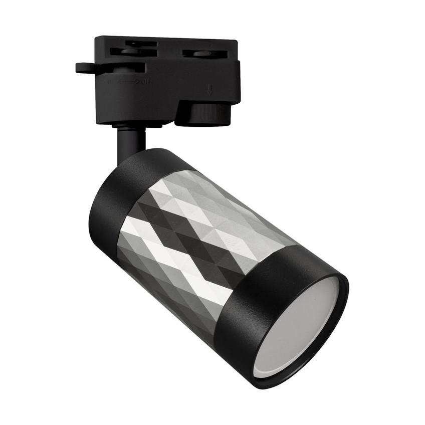 Oprawa do zamontowania na szynoprzewodzie PIANO TRA GU10 SILVER/BLACK 04092 IDEUS