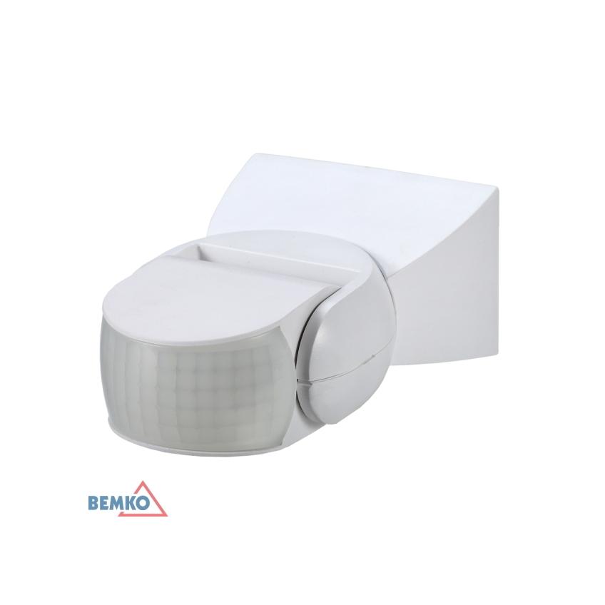 CZUJNIK RUCHU 1200W 180* IP65 BIAŁY B50-SES15WH BEMKO