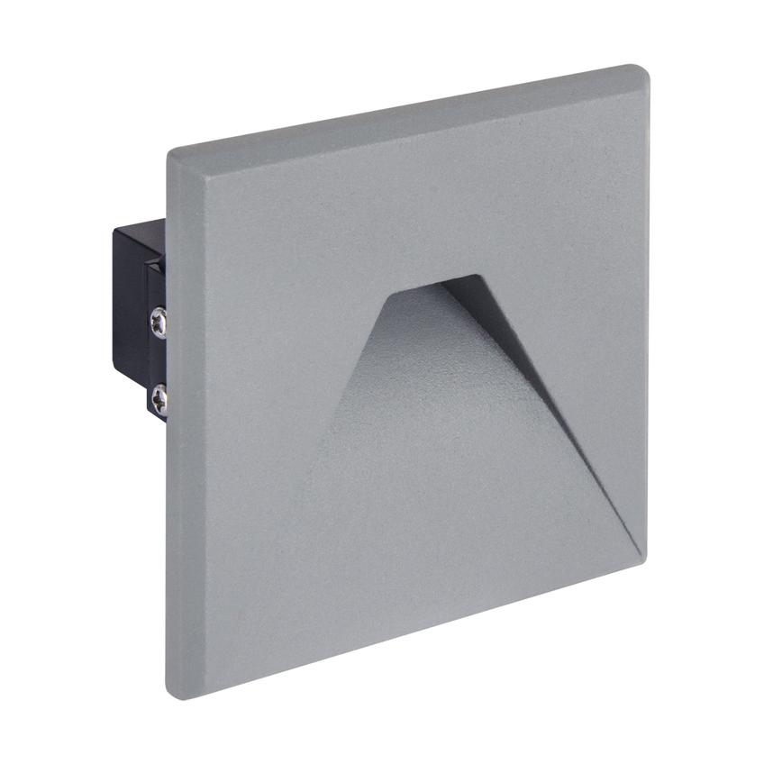 Oprawa schodowa lampa ścienna LED 1,6W barwa neutralna szara 03907 IDEUS