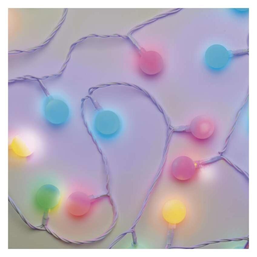 Lampki świąteczne kulki 40 LED 4m IP44 multikolor IP44 timer D5AM01 EMOS