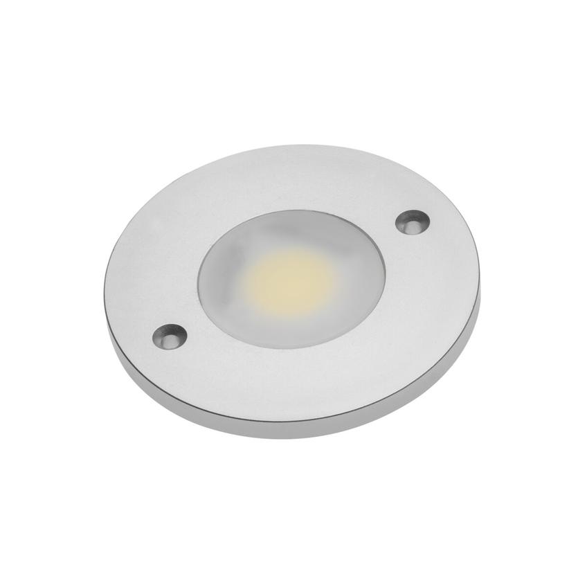 GTV OPRAWA LED COB JOVITA OKRĄGŁA, 3W, 12V DC, 1X COB, CIEPŁY BIAŁY, 150cm PRZEWÓD Z MINIAMP (2 WKRĘTY) LD-OJVCOB-CB GTV Poland