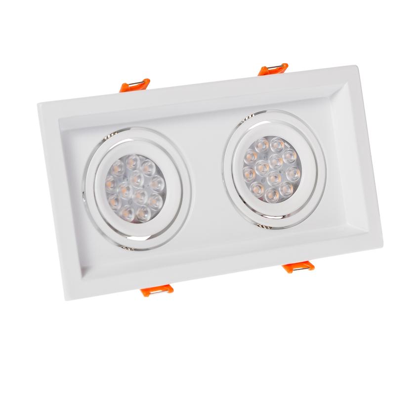 MDD Mini Due GU10 x2 250V IP20 110x210x40mm biały  SLIP002006 Spectrum Led