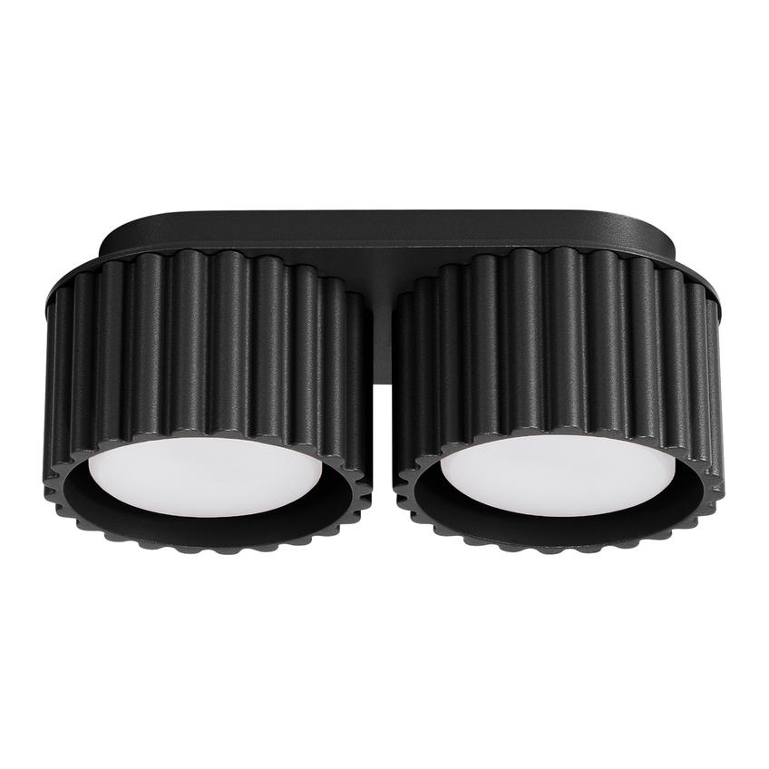 SOLLUX Plafon AURA 2 czarny Gx53 ; SL.1788