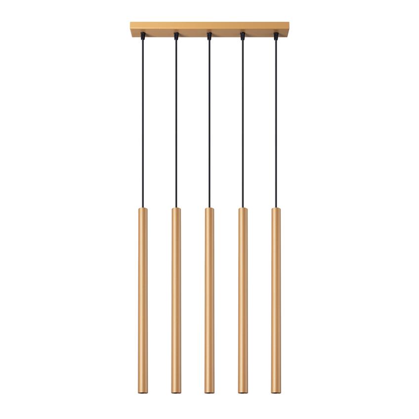 Sollux Lampa wisząca PASTELO 5L złota SL.1173