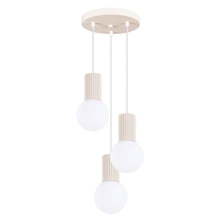Lampa wisząca HALO 3P beżowa