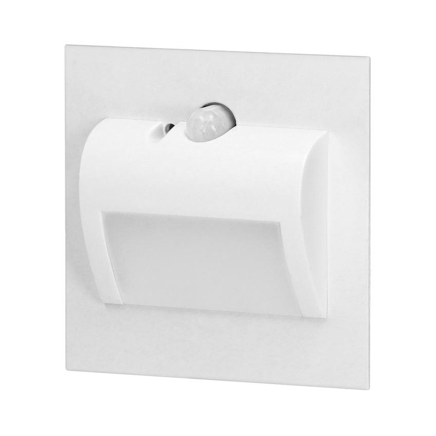 DRACO LED NEW 1,5W, oprawa schodowa podtynkowa, 12VDC, 30lm, 4000K, biała, czujnik ruchu i zmierzchu AD-OS-6164LR4/W ORNO