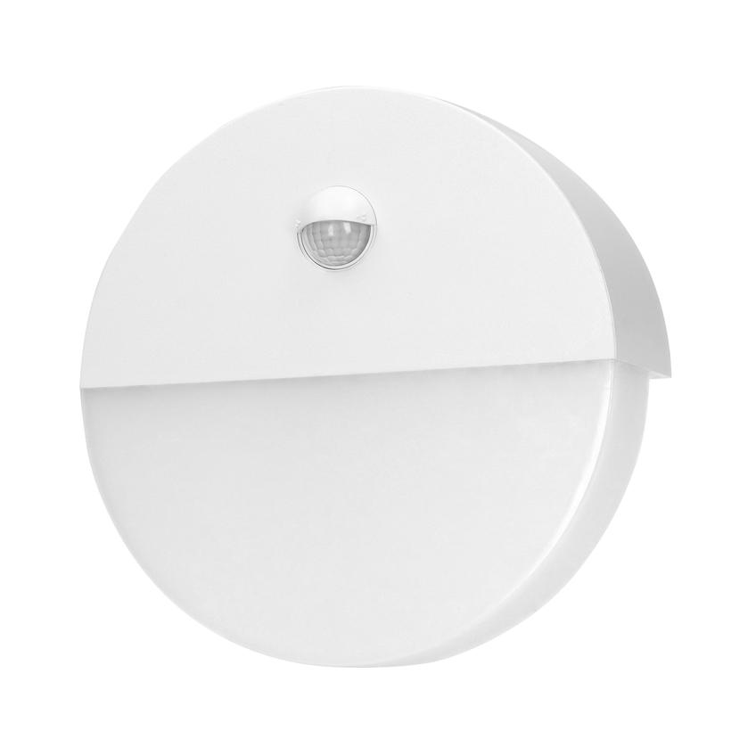 HALIT LED 10W, oprawa ogrodowa z czujnikiem ruchu 140st, 600lm, IP65, 4000K, IK10, biała AD-OP-6116WLPMR4 ORNO