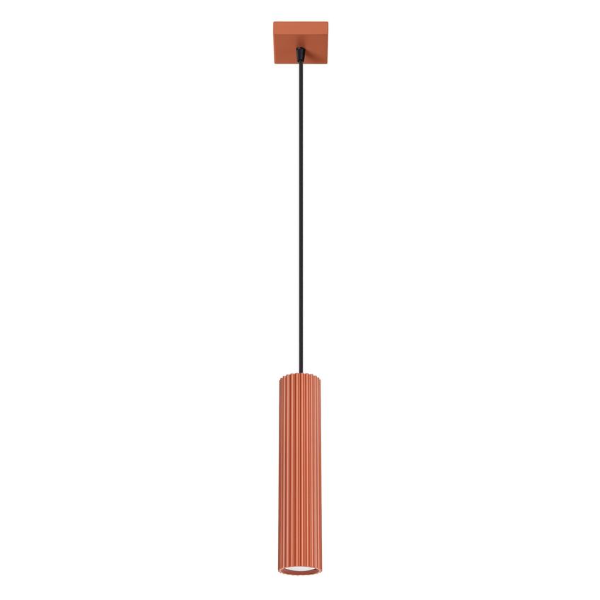 Sollux Lampa wisząca KARBON 1 ochra czerwona SL.1630