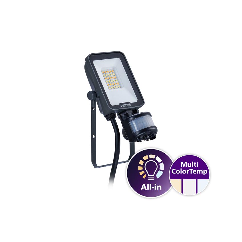 Naświetlacz LED Ledinaire BVP167 10W 1100/1200lm IP65 3000/4000/6500 K zmienna barwa światła 5 lat g 9,11402E+11 PHILIPS