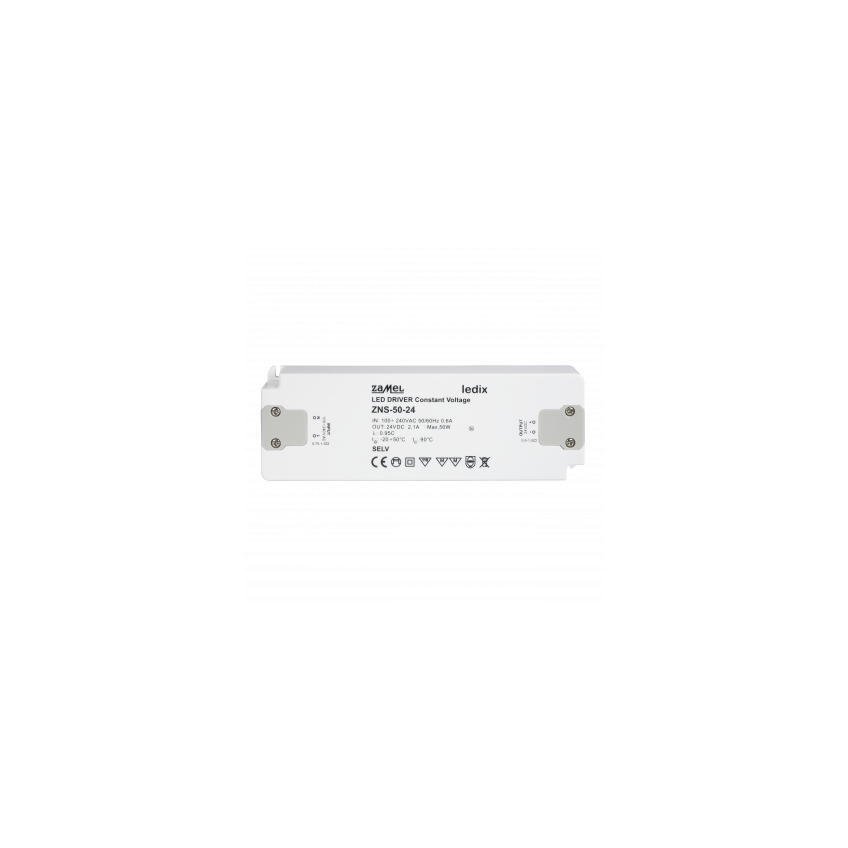ZASILACZ LED SLIM 24V DC 50W TYP: ZNS-50-24 LDX10000154 LDX10000154-WPL ZAMEL