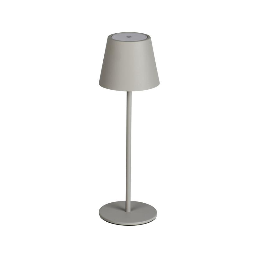 INITA LED IP54 GR Lampka stołowa bezprzewodowa INITA LED IP54 GR barwa ciepłobiała 3000K max 138Lm k 36326 KANLUX