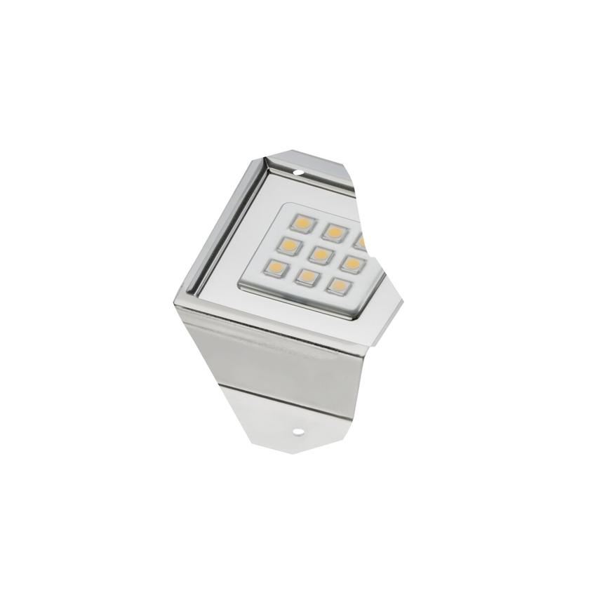 GTV OPRAWA LEDOWA KWADRATOWA NA SZAFKĘ CALDERON, 12V, 9 LED, CIEPŁY BIAŁY, SATYNA LD-NKW9CB-52 GTV Poland