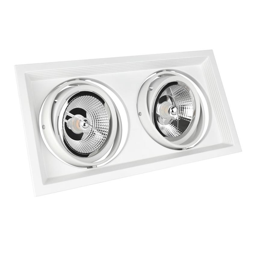 Oprawa wpuszczana MDD MAXI DUE AR111 GU10 x 2 biel  SLIP002008 Spectrum Led