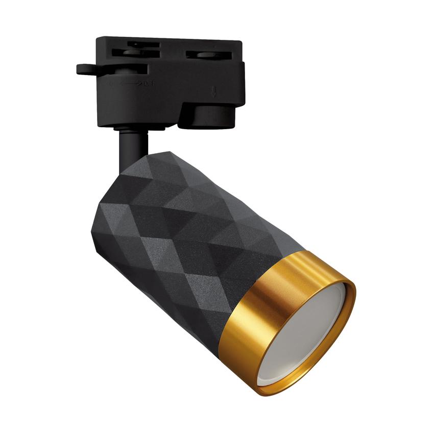 Oprawa do zamontowania na szynoprzewodzie MATA TRA GU10 BLACK/GOLD 04086 IDEUS