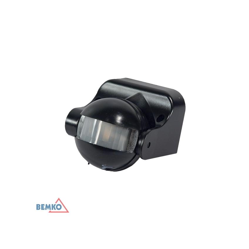CZUJNIK RUCHU 1200W 180* CZARNY B50-SES09BL BEMKO