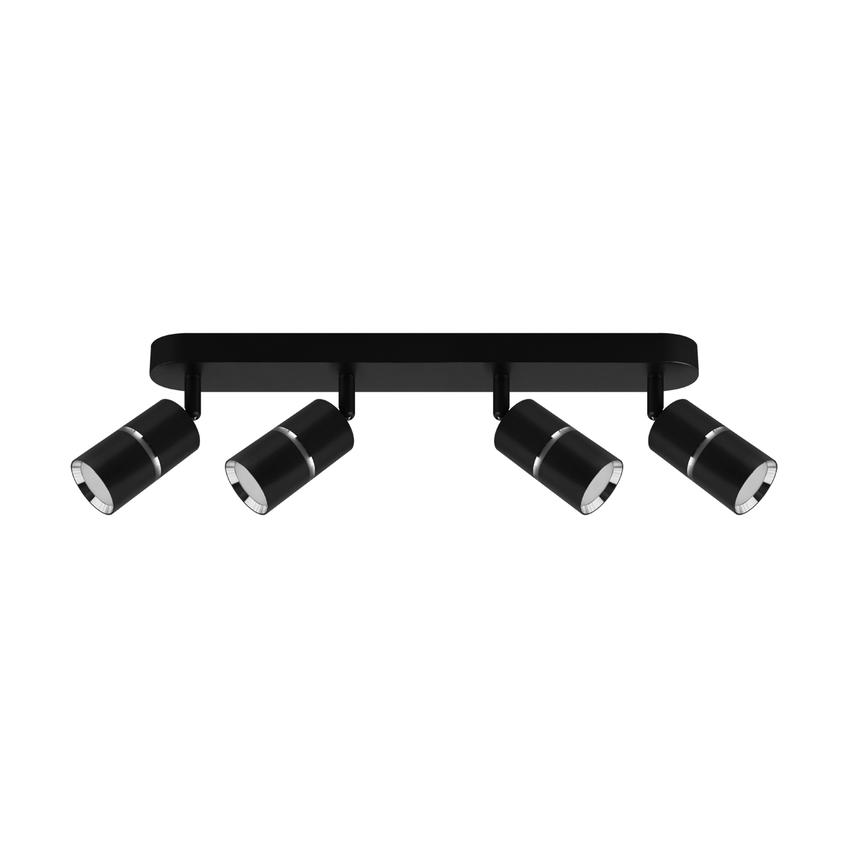 Oprawa ścienno-sufitowa DIOR SPT GU10 4L BLACK/CHROME 04266 IDEUS