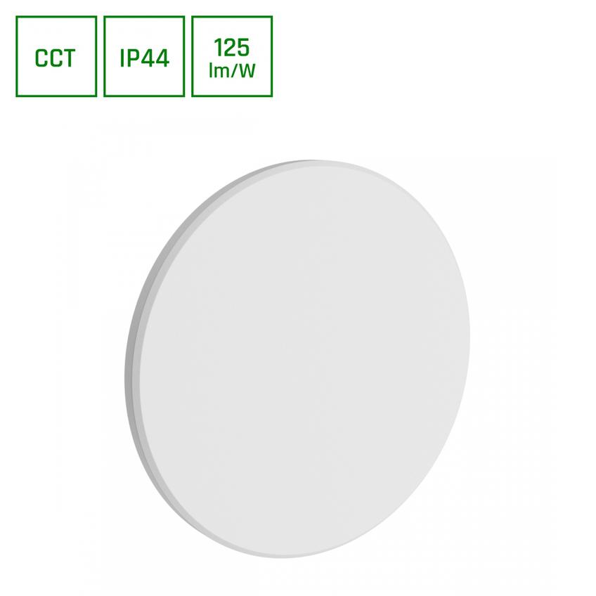 Kinkiet oprawa ścienna PIATTA 12W CCT 230V IP44 180x47MM BIAŁY OKRĄGŁA ELEWACYJNA Spectrum LED