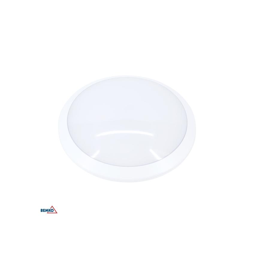 PLAFONIERA LED GABI 12W 4000K 1200LM IP66 Z CZ. MIKR. Z FUNKCJĄ PÓŁCIENIA C36-PSF711-124-MD BEMKO