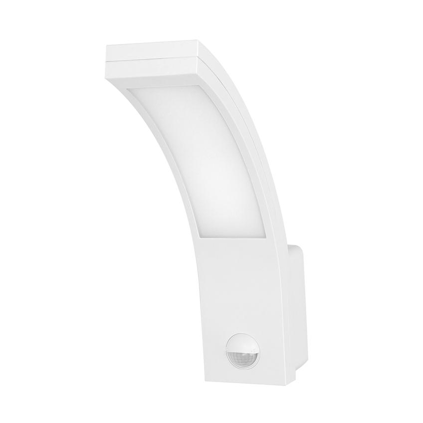 PIRYT LED 10W, oprawa ogrodowa z czujnikiem ruchu 140st, 800lm, IP54, 4000K, biała, AD-OP-6109WLPMR4 ORNO