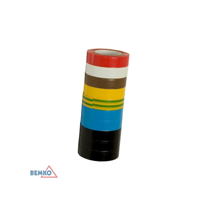 TAŚMA IZOLACYJNA 15x10m CZARNA/BLACK E30-PVC1510BL BEMKO