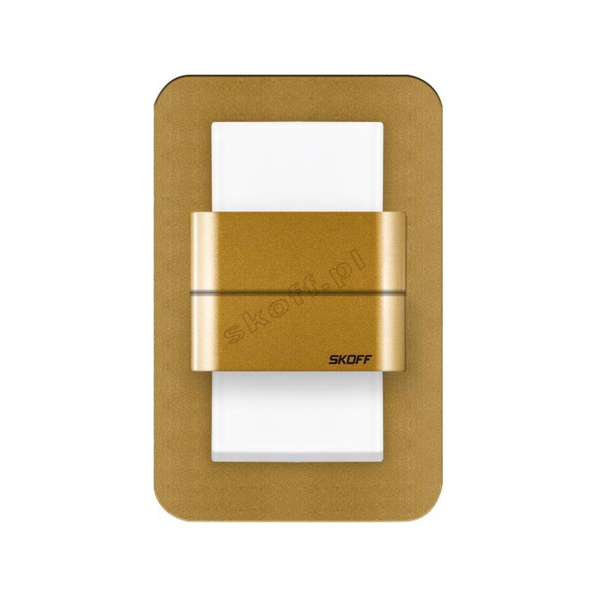 DUO SALSA - M (mosiądz mat) / WW (ciepły biały) [obud. Aluminium + lakier] ML-SDU-M-H-1-PL-00-01 SKOFF