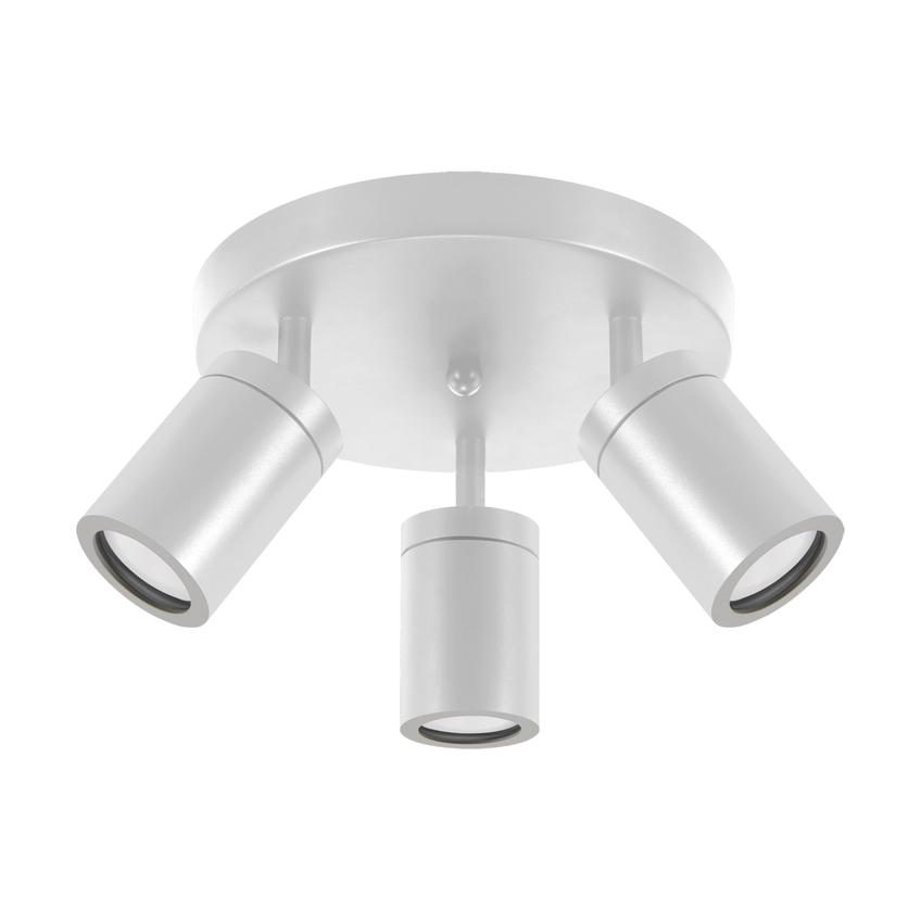 Kinkiet łazienkowy oprawa ścienno-sufitowa TENOR GU10 3C WHITE 04074 IDEUS