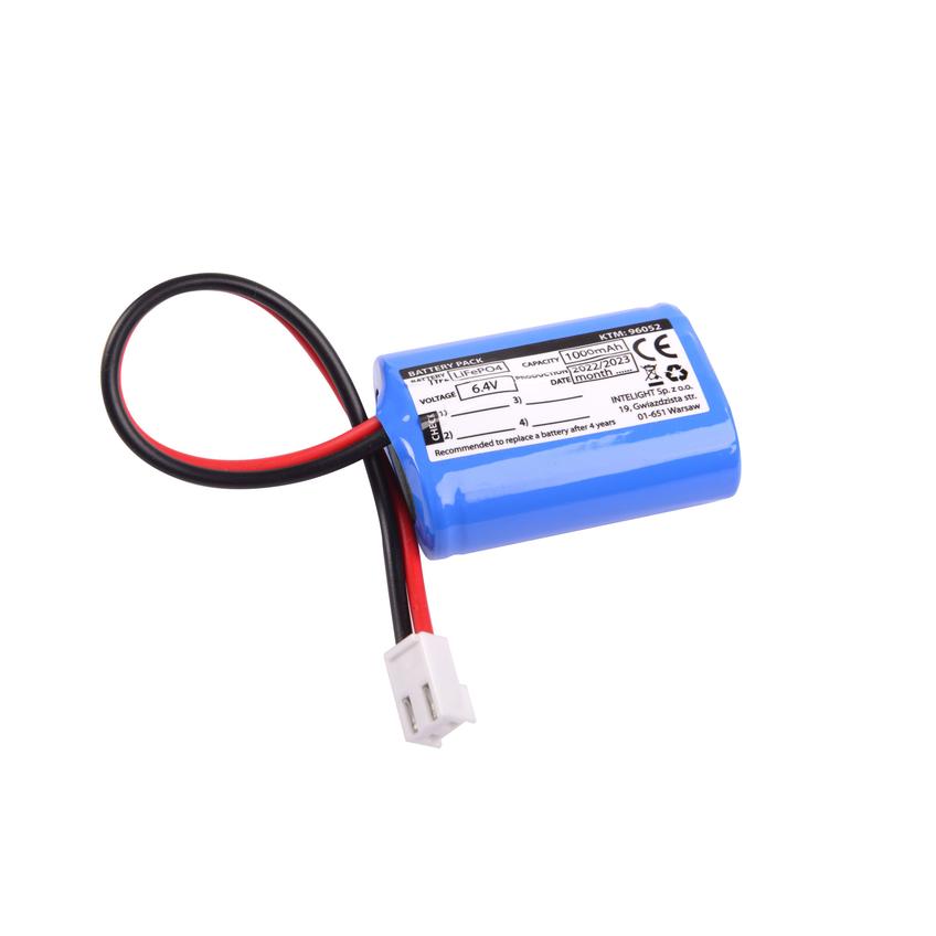 Pakiet akumulatorów LiFePO4 6,4V 1000mAh do oprawy Starlet Round 150 2H/3H / 350 1H / 230V 96052 INTELIGHT