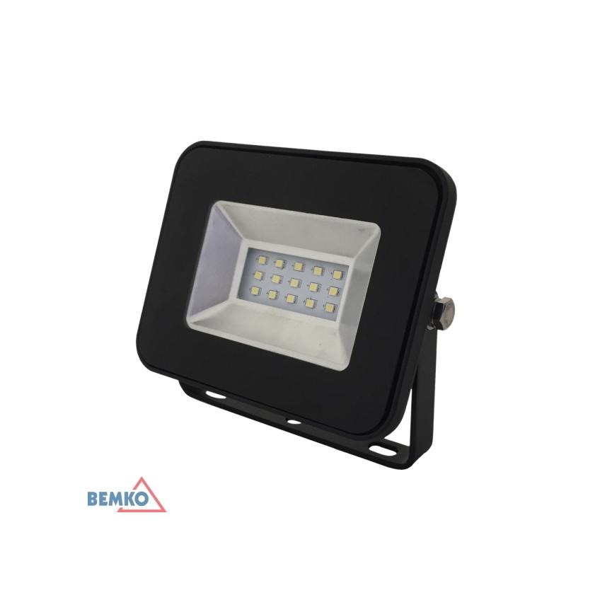 NAŚWIETLACZ LED SMD LOFOT 10W 4000K 850LM IP65 CZARNY S-C65-LFS-010BL-4K BEMKO