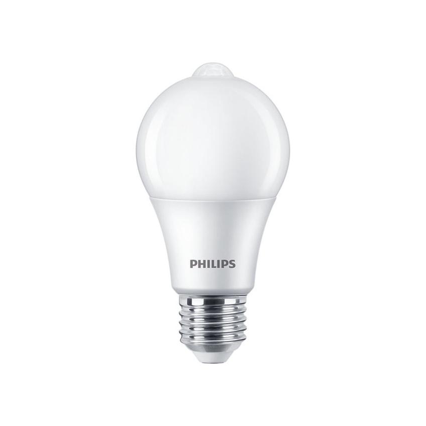 Żarówka LED 8W=60W 806lm 2700K barwa ciepła z czujnikiem ruchu 60W A60 E27 WW FR 1SRT4 9,29002E+11 PHILIPS
