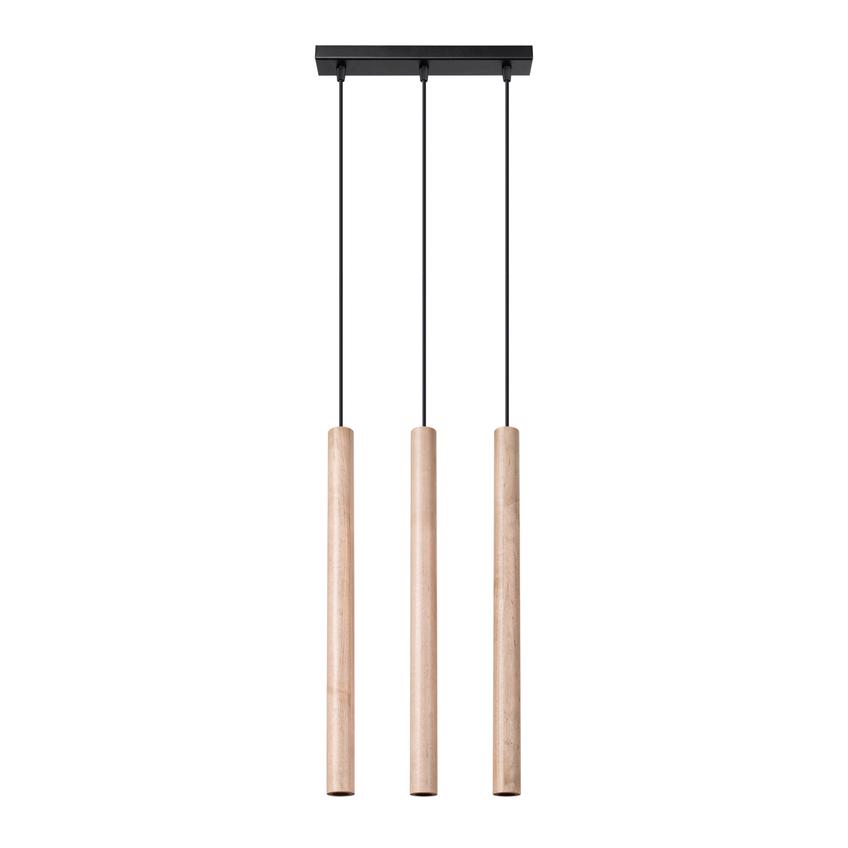 Sollux Lampa wisząca PASTELO 3L drewno SL.1267